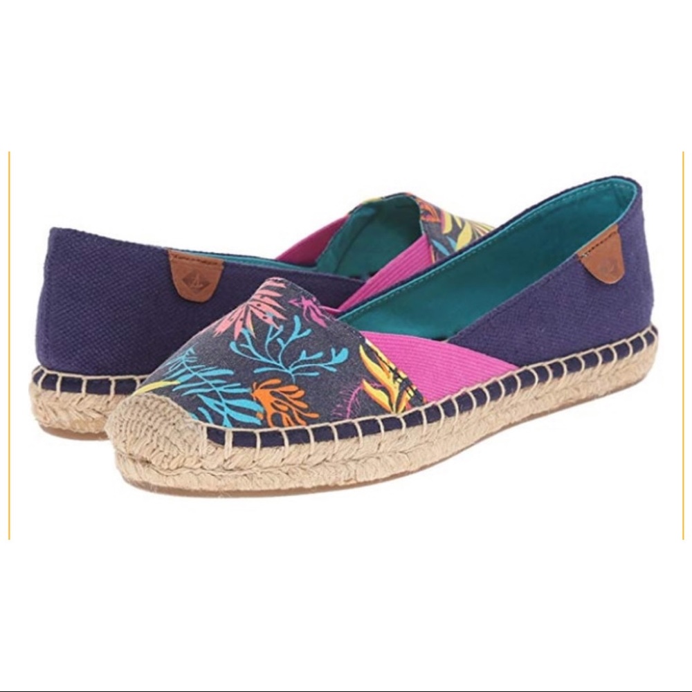 NWOT Sperry Palm Espadrille Flats